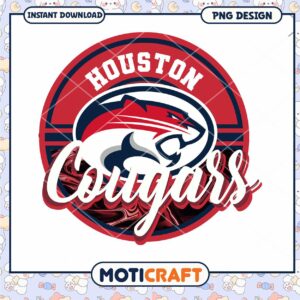 Houston Cougars Logo PNG Instant Download Design File