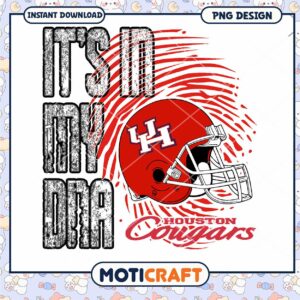 Houston Cougars Its in My DNA PNG Graphic Design Download