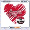 Houston Cougars Heart PNG Design Instant Download Art