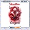 Houston Cougars Football Art PNG Instant Download Design