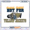 Hot For Yellow Jackets Retro Car PNG Design Download