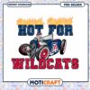 Hot for Wildcats Retro Car PNG Design Instant Download