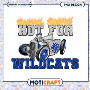 Hot for Wildcats Classic Car PNG Design Download