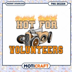 Hot for Volunteers Vintage Car PNG Design Download