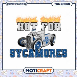Hot for Sycamores Vintage Car PNG Design Download