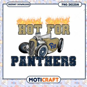 Hot for Panthers Vintage Car PNG Design Download