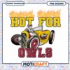Hot for Owls Retro Car PNG Design Instant Download