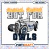 Hot for Owls Vintage Car PNG Design for Instant Download
