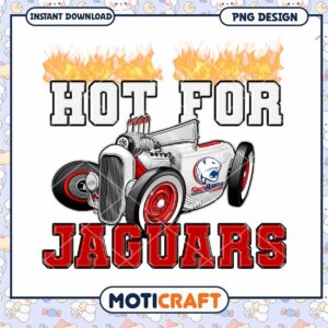 Hot for Jaguars Retro Car PNG Design Downloadable Art