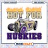 Hot for Huskies Vintage Car PNG Design Downloadable Art