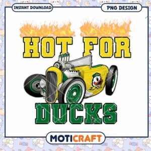 Hot for Ducks PNG Vintage Car Design Download