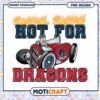 Hot for Dragons Vintage Car PNG Art Download Design