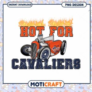 Hot For Cavaliers Car Graphic Instant Download PNG Design