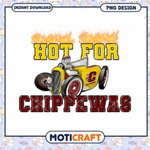 Hot for Chippewas Vintage Car PNG Instant Download Design