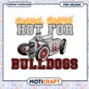 Hot for Bulldogs Retro Car PNG Downloadable Design