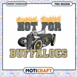 Hot for Buffaloes Vintage Car PNG Graphic Design Download