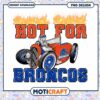Hot for Broncos Retro Car Design PNG Downloadable Art