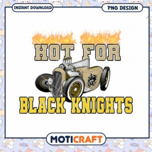 Hot for Black Knights Vintage Car PNG Design Download