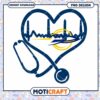 Heartbeat Stethoscope Health PNG Design for Download