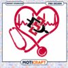 Heartbeat Stethoscope Design for Medical Professionals PNG