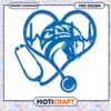 Heart Stethoscope Horse Design PNG Instant Download Art