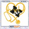 Heart Stethoscope Design with Tiger Logo PNG Download