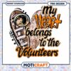 Heart Belongs to Volunteers PNG Design Instant Download