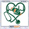 Heart Beat Stethoscope University Logo PNG Design Download