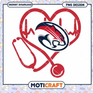 Heart Beat Stethoscope PNG Design for Instant Download