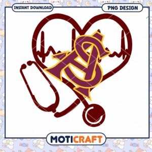 Heart and Stethoscope PNG Design for Nurses and Doctors