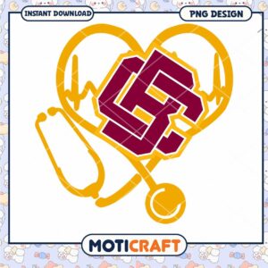 Heart and Stethoscope Graphic PNG Design Download