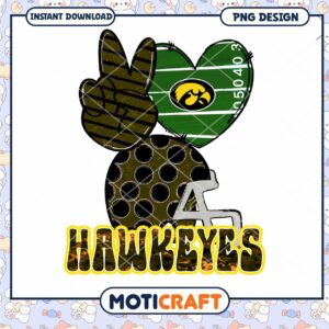Hawkeyes Love Graphic PNG Design for Instant Download
