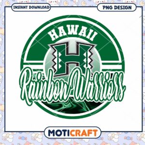 Hawaii Rainbow Warriors Team Spirit PNG Download Design