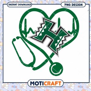 Hawaii Heartbeat Stethoscope PNG Instant Download Design