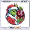 Grinch Ole Miss Christmas Ornament PNG