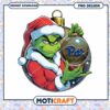 Grinch in Santa Hat PNG Christmas Ornament Design