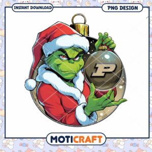 Grinch Holiday PNG Design for Instant Download Fun