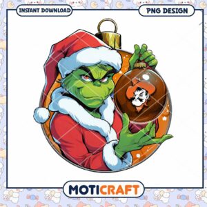 Grinch Christmas Ornament PNG
