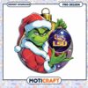 Grinch Christmas Ornament with LSU Design PNG Download