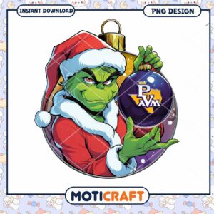 Grinch Christmas Ornament PNG Downloadable Design