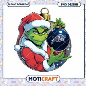 Grinch Christmas Ornament PNG Instant Download Design