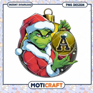 Grinch Christmas Ornament PNG Downloadable Design File