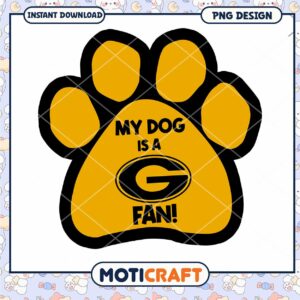 Green Bay Packers Dog Paw PNG