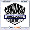 Gonzaga Bulldogs Vintage Logo Instant Download PNG Design