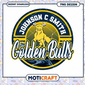 Golden Bulls Johnson C Smith PNG Design Downloadable Art