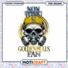 Golden Bulls Fan Non Toxic Skull PNG Design Download