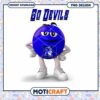 Go Devils Cartoon Blue Mascot PNG Digital Download