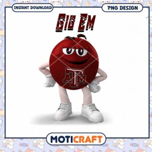 Gig Em Texas A&M PNG Design for Instant Download