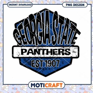 Georgia State Panthers PNG Design Instant Download Art