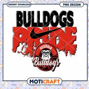 Georgia Bulldogs Pride PNG Design Instant Download